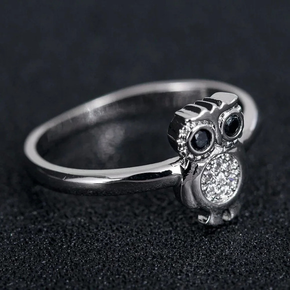 925 Silver Plated 3A CZ Cute Ring for Men Women, FB16FA1042 - Picture 3 of 5